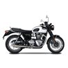TRIUMPH BONNEVILLE 1200 T120 ABS 2016 - 2018 SINFONIA SLIP-ON MUFFLER STAINLESS STEEL
