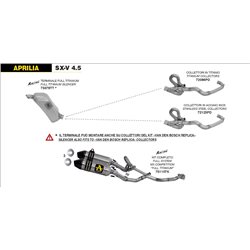 APRILIA SX-V 4.5 2007 - 2014 SILENCIOSO EN TITANIO (DEBAJO DEL ASIENTO)