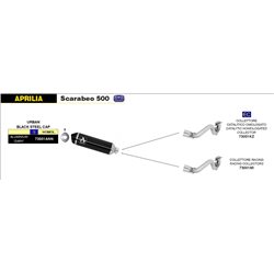 APRILIA SCARABEO 500 2003 - 2006 COLECTOR CATALÍTICO HOMOLOGADO PARA ESCAPE URBAN