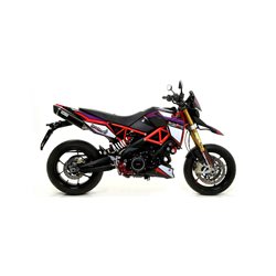 APRILIA DORSODURO 900 2017 - 2019 SILENCIOSO THUNDER DE ALUMINIO (DCHO+IZDO) FONDO EN CARBONO