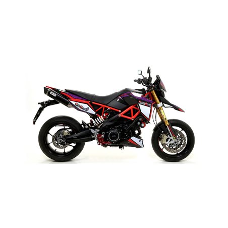 APRILIA DORSODURO 900 2017 - 2019 SILENCIOSO THUNDER DE ALUMINIO (DCHO+IZDO) FONDO EN CARBONO