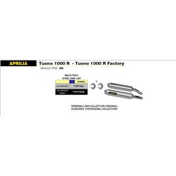 APRILIA TUONO 1000 R / R FACTORY 2006 - 2010 SILENCIOSOS RACE-TECH APPROVED DE ALUMINIO (DCHO+IZDO)