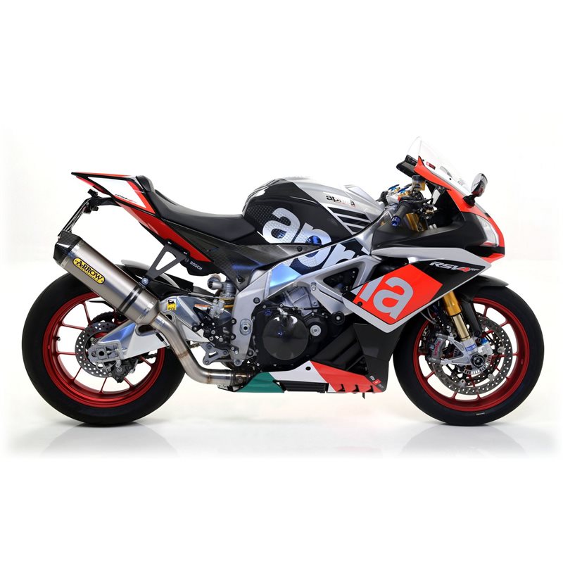 APRILIA RSV 4 RR / RF 2015 - 2016 SILENCIOSO RACE-TECH APPROVED DE TITANIO FONDO EN CARBONO