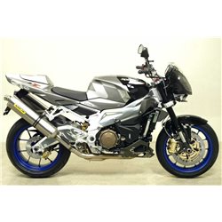 APRILIA TUONO 1000 R / R FACTORY 2006 - 2010 SILENCIOSO RACE-TECH APPROVED ALUMINIUM DARK" "