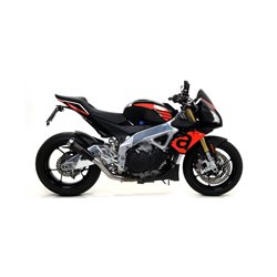 APRILIA TUONO V4 1100 2017 - 2018 SILENCIOSO MAXI RACE-TECH APPROVED ALUMINIUM DARK""