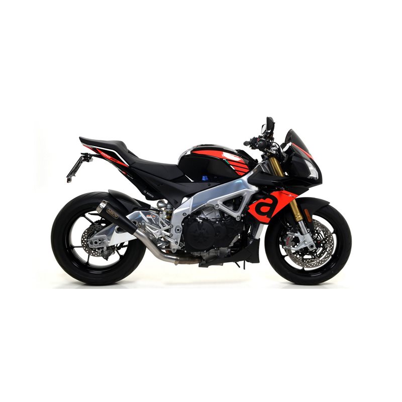 APRILIA TUONO V4 1100 2017 - 2018 SILENCIOSO MAXI RACE-TECH APPROVED ALUMINIUM DARK""