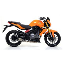 BENELLI BN 302 2014 - 2016 SILENCIOSO STREET THUNDER DE TITANIO FONDO EN CARBONO