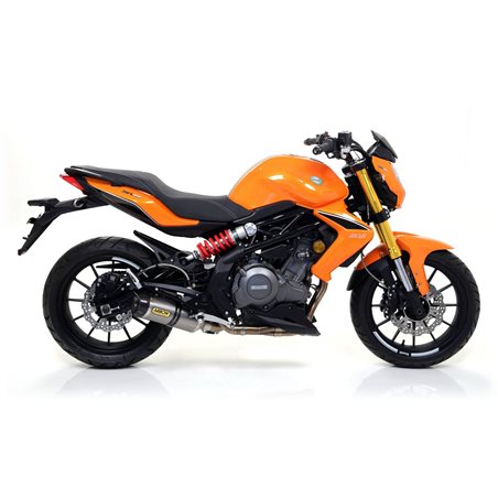 BENELLI BN 302 2014 - 2016 SILENCIOSO STREET THUNDER DE TITANIO FONDO EN CARBONO