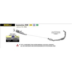 BENELLI LEONCINO 500 2017 - 2020 SILENCIOSO NICHROM PRO-RACE