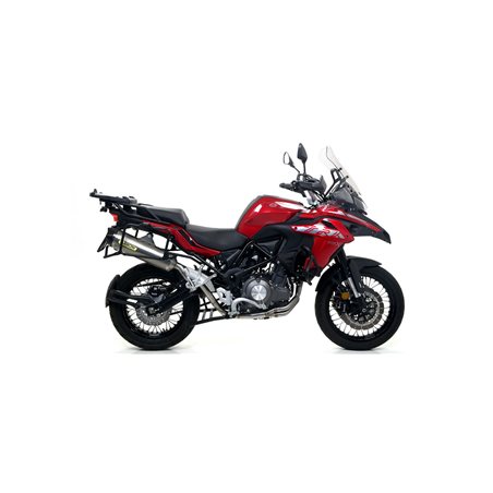 BENELLI TRK 502 X 2018 - 2020 SILENCIOSO RACE-TECH DE ALUMINIO DARK" FONDO EN CARBONO"