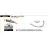 BENELLI TRK 502 X 2018 - 2020 SILENCIOSO RACE-TECH DE ALUMINIO DARK" FONDO EN CARBONO"