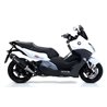 BMW C 650 SPORT 2016 - 2020 SILENCIOSO RACE-TECH DE ALUMINIO DARK" FONDO EN CARBONO"