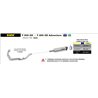 BMW F 800 GS / ADVENTURE 2008 - 2016 SILENCIOSO MAXI RACE-TECH APPROVED DE ALUMINIO FONDO EN CARBONO