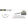 BMW F 800 R 2009 - 2016 SILENCIOSO MAXI RACE-TECH DE ALUMINIO DARK" FONDO EN CARBONO"