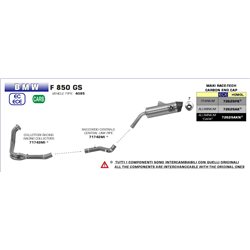 BMW F 850 GS 2018 - 2020 CONECTOR CENTRAL RACING