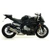 BMW S 1000 RR 2012 - 2014 SILENCIOSO WORKS APPROVED EN TITANIO FONDO EN CARBONO PARA COLECTORES ORIGINALES