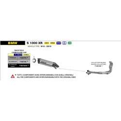 BMW S 1000 XR 2015 - 2019 SILENCIOSO RACE-TECH DE ALUMINIO FONDO EN CARBONO