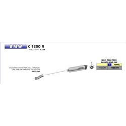 BMW K 1200 R 2005 - 2008 CONECTOR BAJO PARA COLECTORES ORIGINALES