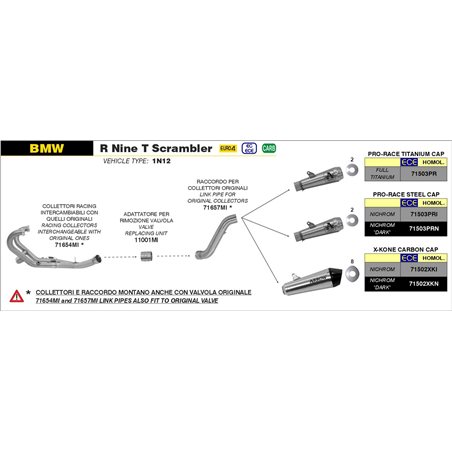 BMW R NINE T SCRAMBLER 2016 - 2019 CONECTOR CENTRAL