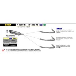 BMW R 1200 R / RS 2015 - 2016 KIT COLECTORES CATALÍTICO HOMOLOGADO