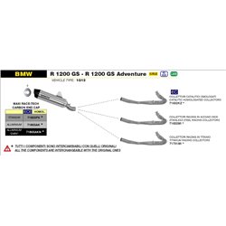 BMW R 1200 GS / ADVENTURE 2017 - 2018 KIT COLECTORES CATALÍTICO HOMOLOGADO