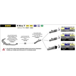 BMW R NINE T 2014 - 2019 SILENCIOSO PRO-RACE DE TITANIO