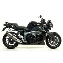 BMW K 1300 R 2009 - 2016 SILENCIOSO MAXI RACE-TECH DE ALUMINIO DARK" FONDO EN CARBONO"