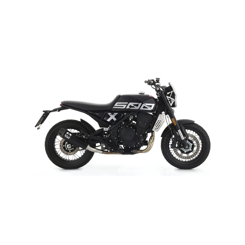 BRIXTON CROSSFIRE 500 X 2021 -  SILENCIOSO REBEL CON FONDO EN ALUMINIO BRILLANTE