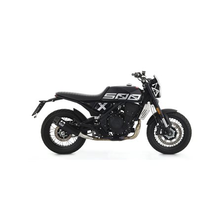 BRIXTON CROSSFIRE 500 X 2021 -  SILENCIOSO REBEL CON FONDO EN ALUMINIO BRILLANTE