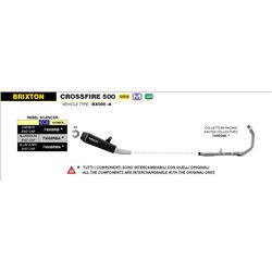 BRIXTON CROSSFIRE 500 X 2021 -  SILENCIOSO REBEL CON FONDO EN ALUMINIO BRILLANTE
