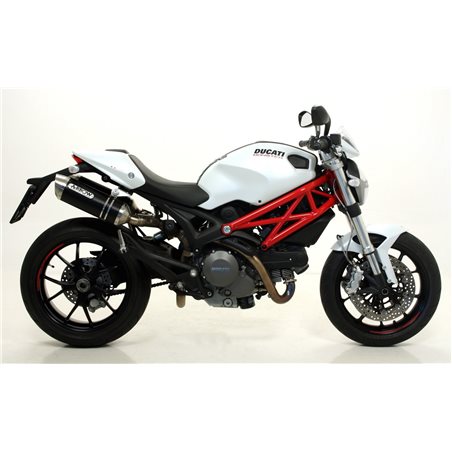 DUCATI MONSTER 796 2010 - 2014 SILENCIOSO THUNDER APPROVED DE ALUMINIO (DCHO+IZDO)