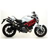 DUCATI MONSTER 796 2010 - 2014 SILENCIOSO THUNDER APPROVED DE ALUMINIO (DCHO+IZDO)