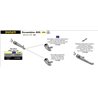 DUCATI SCRAMBLER 800 CAFÈ RACER 2017 - 2020 CONECTOR CATALÍTICO PARA COLECTORES ORIGINALES