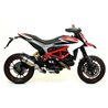DUCATI HYPERMOTARD / HYPERSTRADA 2013 - 2015 SILENCIOSO RACE-TECH DE TITANIO FONDO EN CARBONO