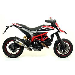 DUCATI HYPERMOTARD / HYPERSTRADA 2013 - 2015 SILENCIOSO RACE-TECH DE ALUMINIO DARK" FONDO EN CARBONO"