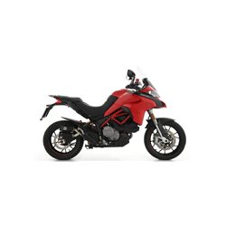 DUCATI MULTISTRADA 950 2019 - 2020 SILENCIOSOS REBEL NICHROM DARK" CON FONDO EN ALUMINIO "DARK""