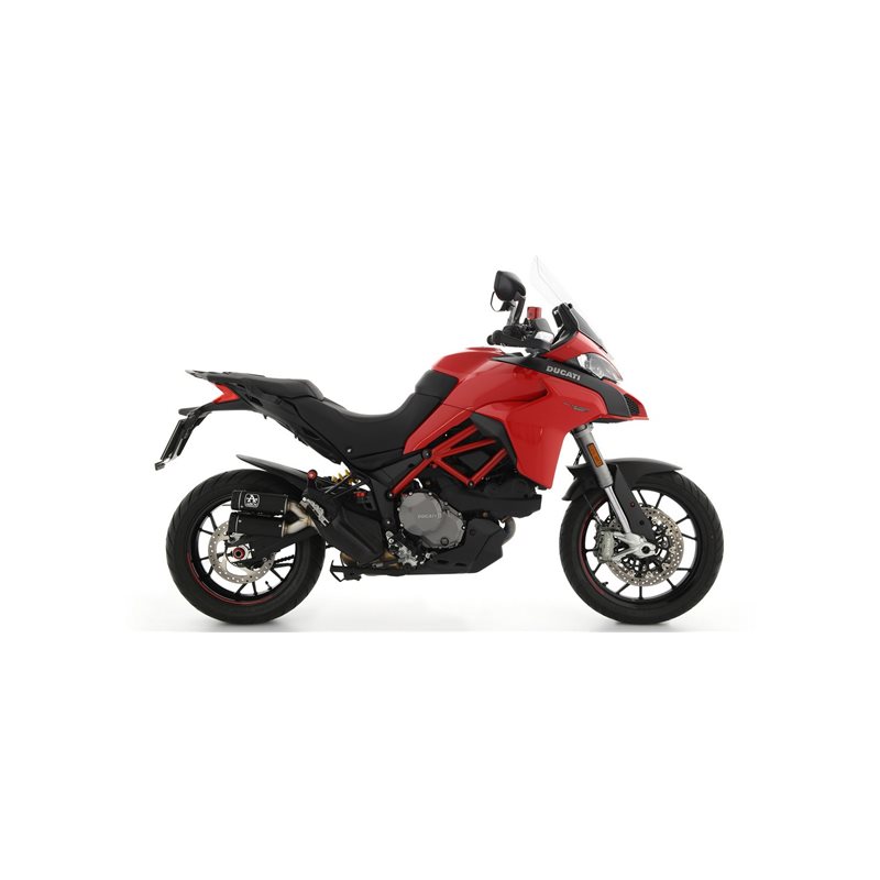 DUCATI MULTISTRADA 950 2019 - 2020 SILENCIOSOS REBEL NICHROM DARK" CON FONDO EN ALUMINIO "DARK""
