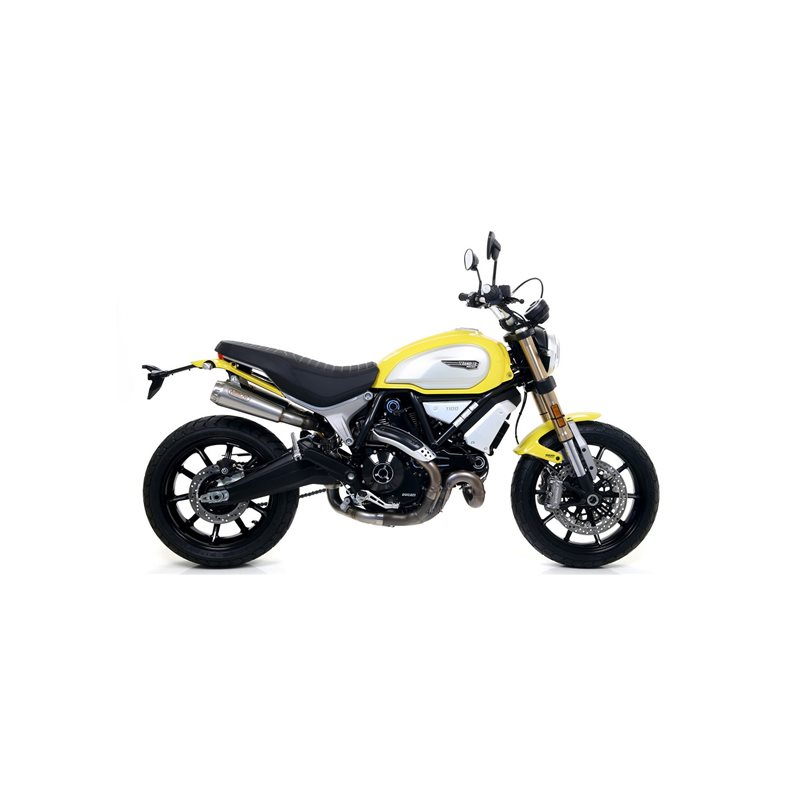 DUCATI SCRAMBLER 1100 2018 - 2020 SILENCIOSOS PRO-RACE NICHROM DARK" (DCHO+IZDO)"