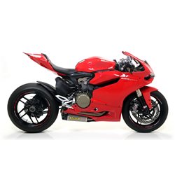 DUCATI 1199 PANIGALE 2012 - 2015 SILENCIOSOS WORKS DE TITANIO (DCHO+IZDO) FONDO EN CARBONO