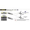 DUCATI MULTISTRADA 1200 / 1200S 2010 - 2014 SILENCIOSO RACE-TECH DE TITANIO FONDO EN CARBONO