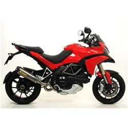 DUCATI MULTISTRADA 1200 / 1200S 2010 - 2014 SILENCIOSO RACE-TECH DE ALUMINIO DARK" FONDO EN CARBONO"
