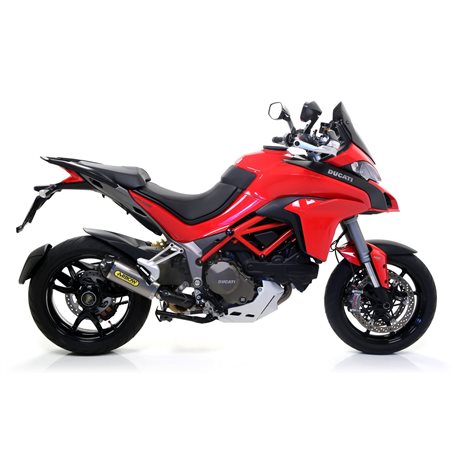 DUCATI MULTISTRADA 1200 / 1200S 2015 - 2017 SILENCIOSO INDY RACE EN TITANIO FONDO EN CARBONO