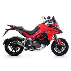 DUCATI MULTISTRADA 1200 / 1200S 2015 - 2017 SILENCIOSO INDY RACE EN ALUMINIO DARK" FONDO EN CARBONO"