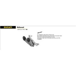 DUCATI XDIAVEL 2016 - 2020 KIT DE SILENCIOSOS PRO-RACE