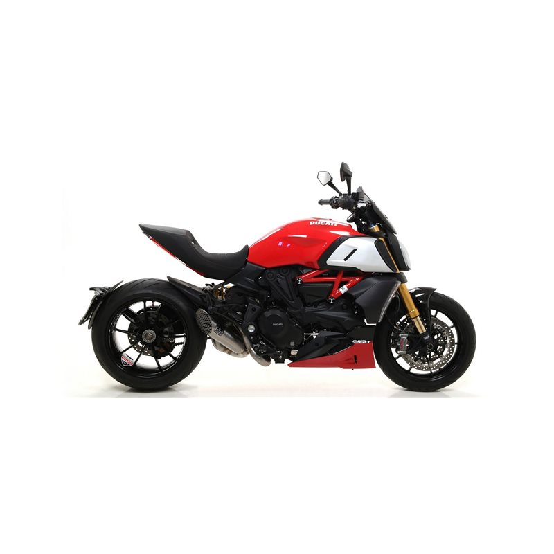 DUCATI DIAVEL 1260 S 2019 - 2020 SILENCIOSO INDY RACE DE ALUMINIO FONDO EN CARBONO