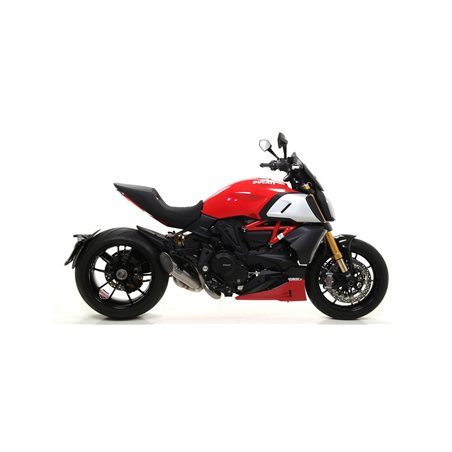 DUCATI DIAVEL 1260 S 2019 - 2020 SILENCIOSO INDY RACE DE ALUMINIO FONDO EN CARBONO