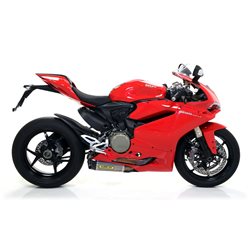 DUCATI 1299 PANIGALE 2015 - 2016 SILENCIOSOS WORKS DE TITANIO (DCHO+IZDO) FONDO EN CARBONO