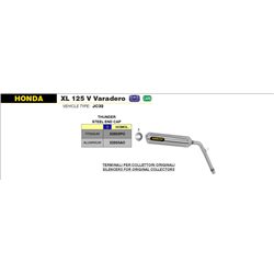 HONDA XL 125 V VARADERO 2001 - 2012 SILENCIOSO OFF-ROAD THUNDER DE ALUMINIO OMOLOGADO