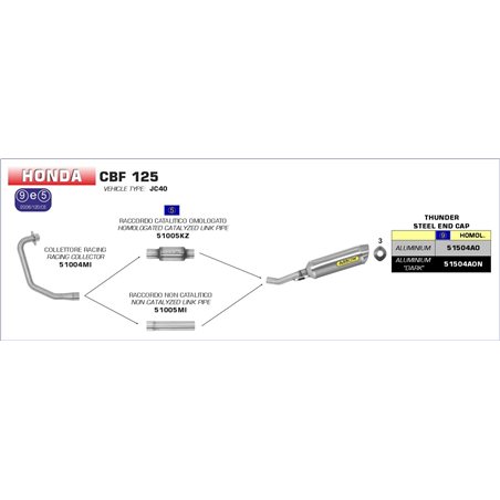 HONDA CBF 125 2009 - 2014 CONECTOR CENTRAL