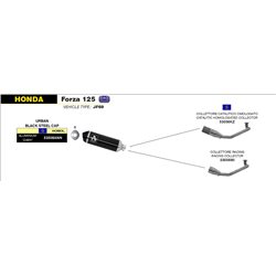 HONDA FORZA 125 2015 - 2016 COLECTOR RACING PARA ESCAPE URBAN